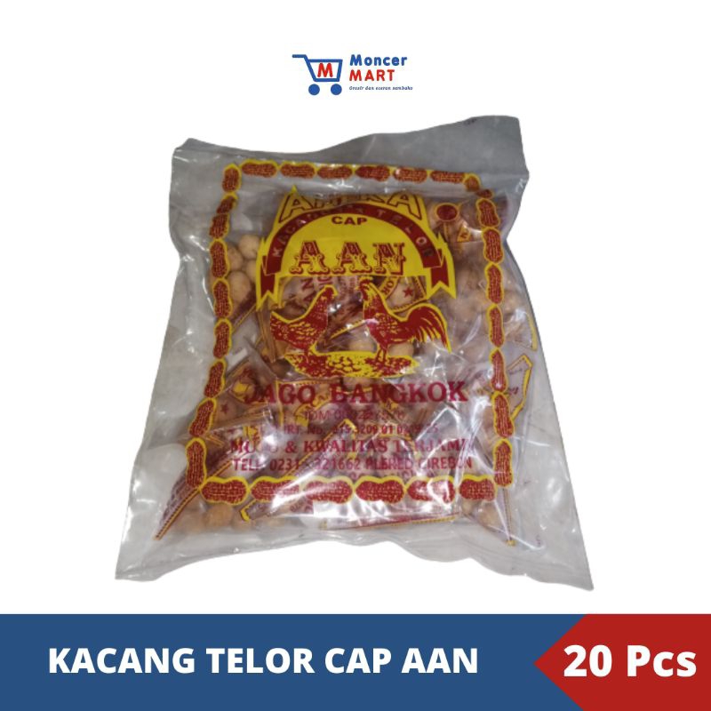 

Kacang Telor Cap AAN Jago Bangkok Khas CIREBON Pack Isi 20 Pcs