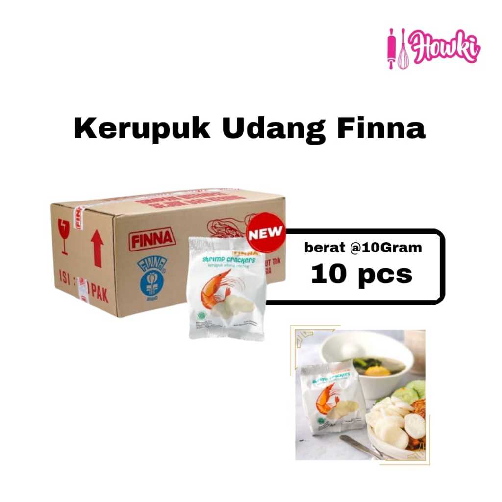 

Finna Kerupuk Udang Siap Makan 10GR PER/10pc Shrimp Crackers matang