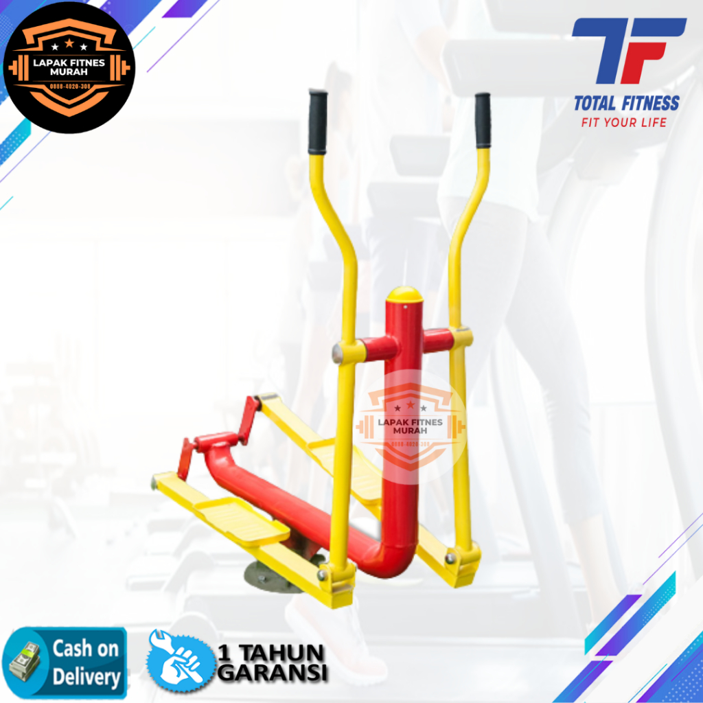 Total Fitness Elliptical Machine Alat Fitness Outdoor - Olahraga Taman