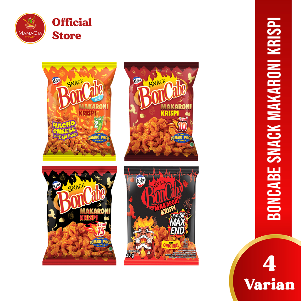 

Kobe Boncabe Snack Makaroni Krispi 27 gr sachet