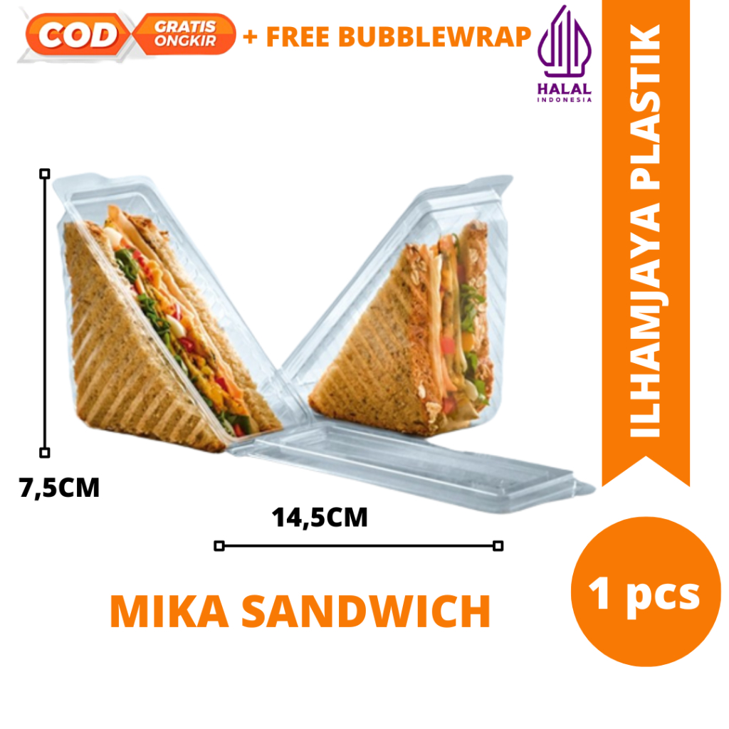 Mika sanwich/ mika untuk sandwich/mika segitiga/ mika sando