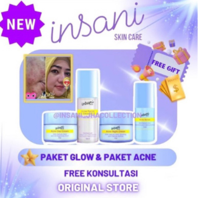 INSANI SKINCARE / PAKET CREAM INSANI BEBWHITE C BBC TERBARU ORIGINAL BPOM