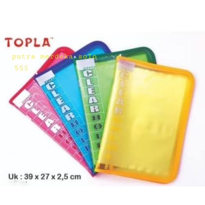 

Clear Holder Topla 555 Map Dokumen Kertas Ukuran F4