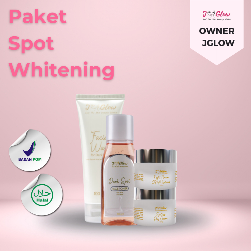 JGLOW PAKET SPOT WHITENING ( Membantu Meredakan Flek Hitam)