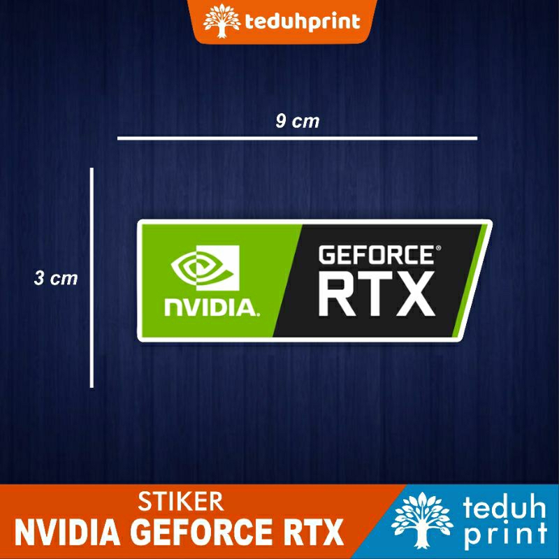 Sticker Stiker Nvidia GEFORCE RTX Waterproof