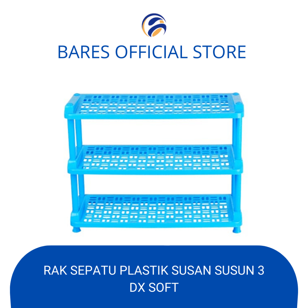 Rak Sepatu  Plastik SUSAN Susun 3 DX SOFT