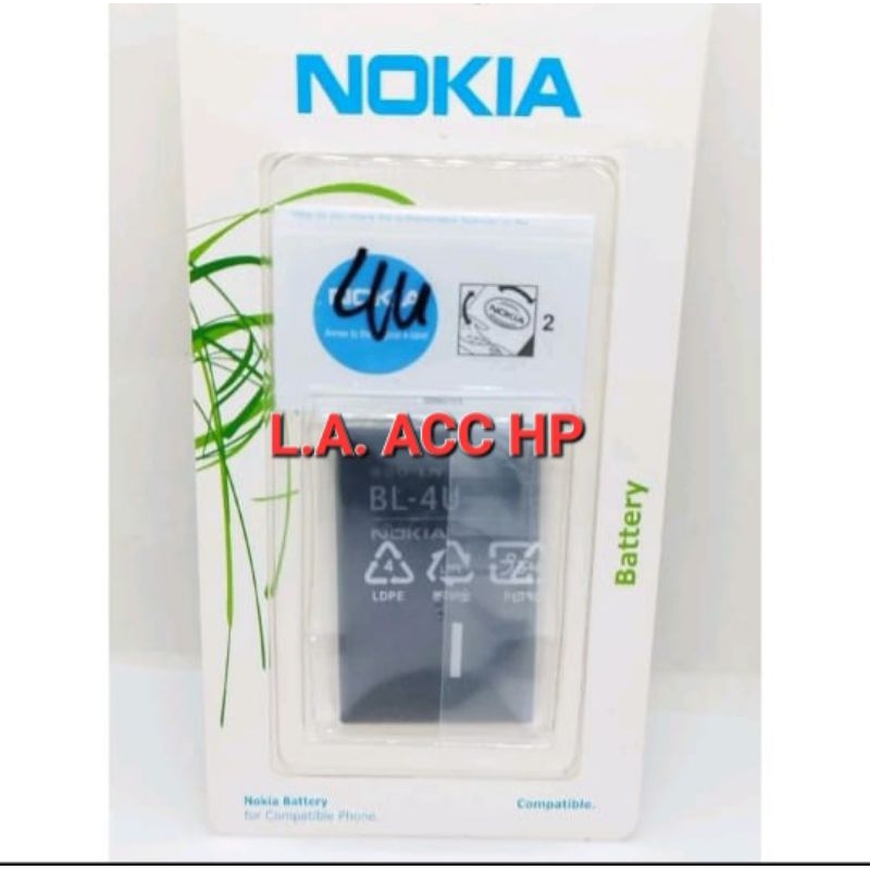 BATERAI BATRE NOKIA ASHA 210 300 305 306 308 309 310 311 501 BL4U BL-4U ORIGINAL