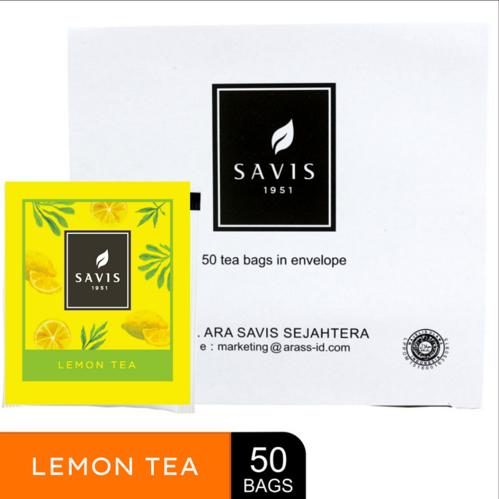 

Teh Premium Savis Isi 50 Teabag - LEMON TEA