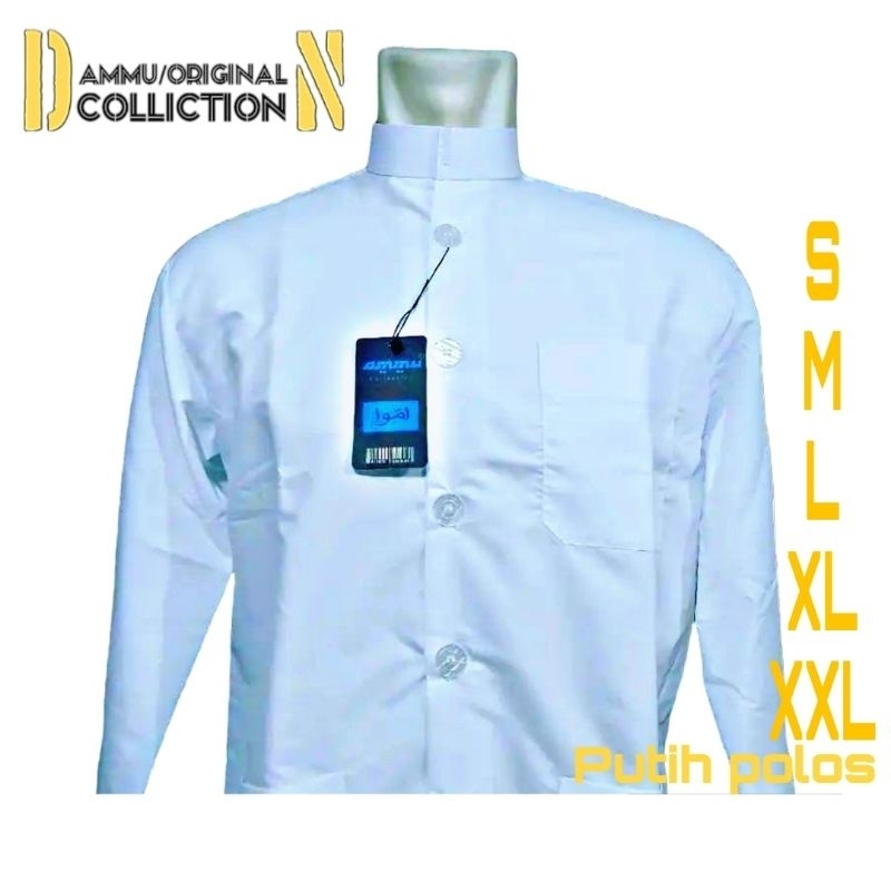 Koko ammu,baju muslim,Koko bagus,ammu Koko,Koko pria(warna putih)