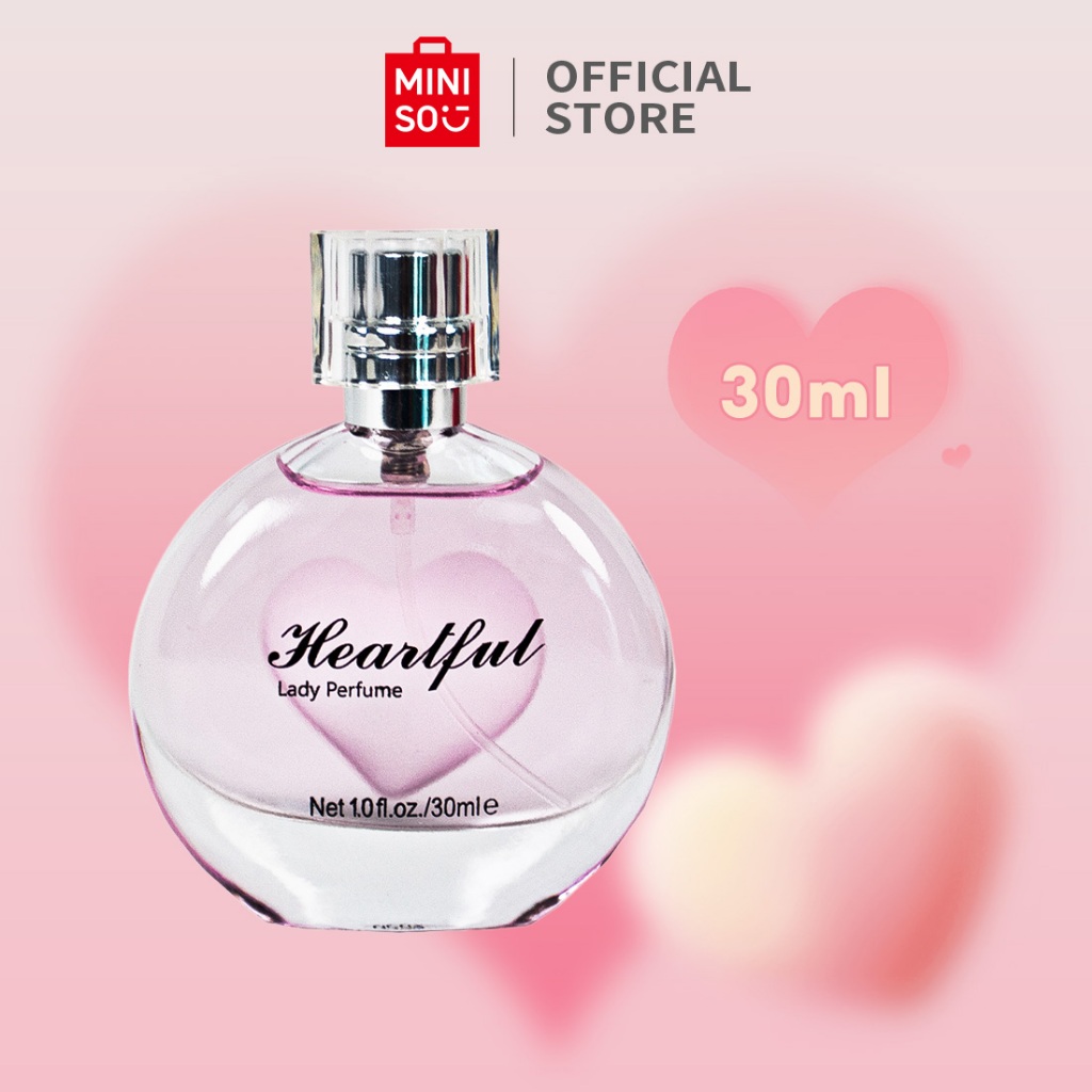 MINISO Parfum Wanita HEARTFUL Parfum Vanilla Minyak Wangi Cewek Parfum Wangi Tahan Lama Original Par