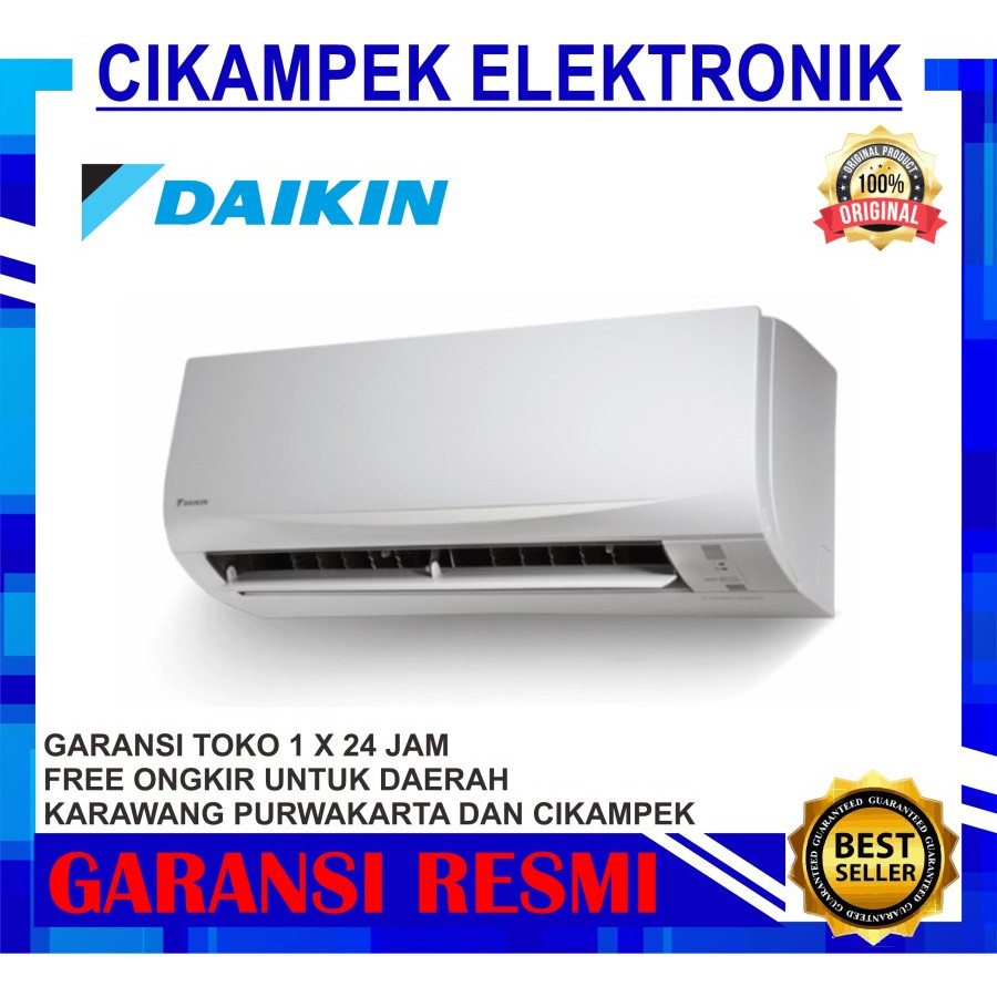 AC DAIKIN 1/2 PK FTC 15 NV14 UNIT ONLY Standar Thailand 0.5 PK