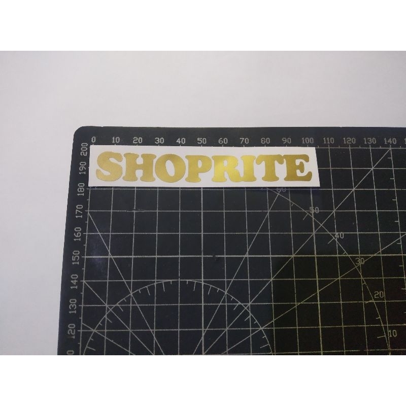 

cutting stiker shoprite
