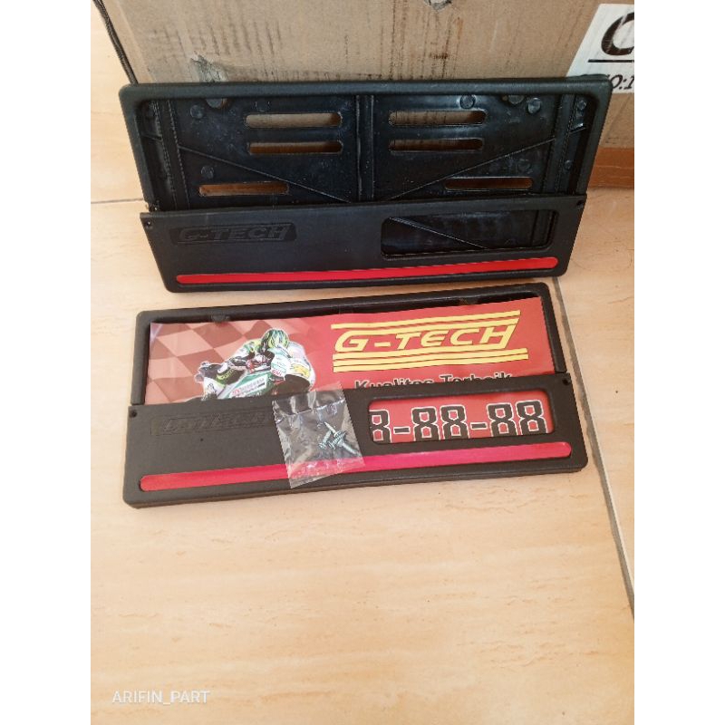 COVER PLAT NOMOR MOTOR / TEMPAT PLAT NOMER MOTOR GARIS MODEL ORI HONDA