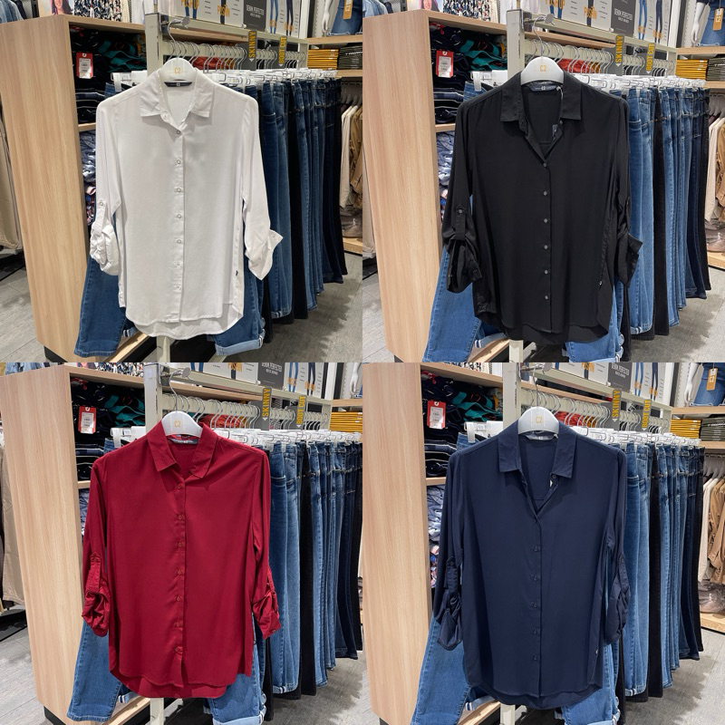 NEW Kemeja Wanita Polos C2 (S-XXL)