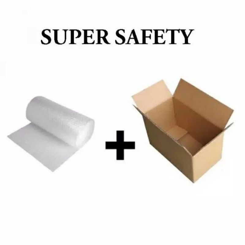 

Tambahan Packing Super Safety Bubble Wrap dan Kardus