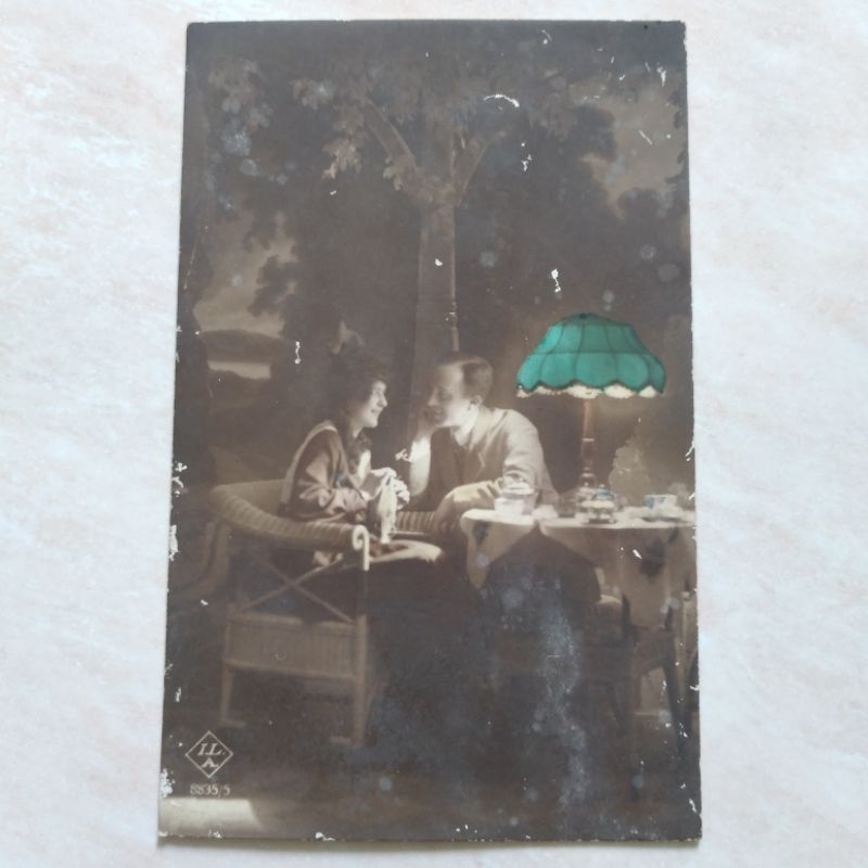 

Kartu Pos Kuno Tua Jadul Foto Pasangan Pria Wanita 1920-1940an - YN795