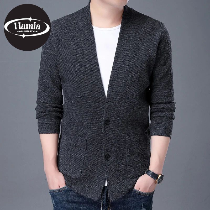 Cardigan Rajut Korea Pria Slimfit Cotton premium