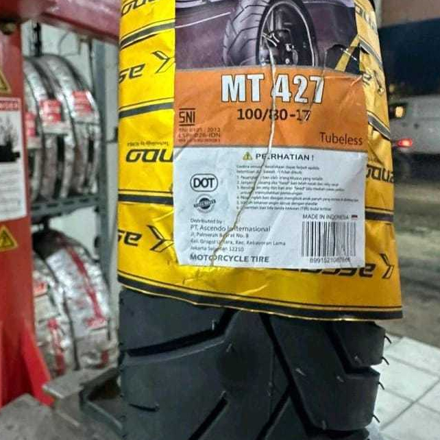 Ban Ascendo ukuran 100/80-17 Tubeless