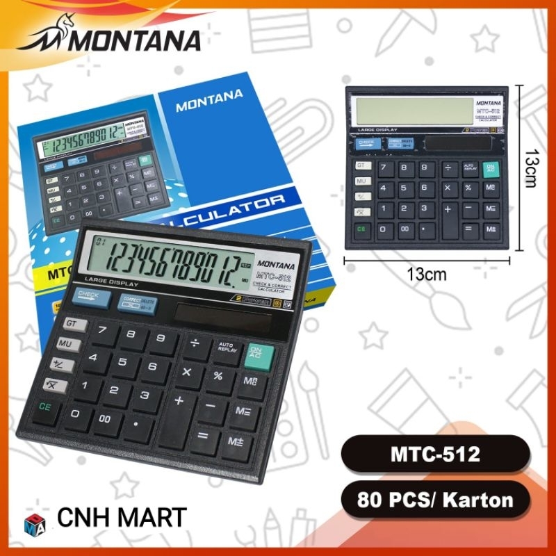 

Kalkulator MTC512 - Calculator MTC 512 Montana 12 Digit