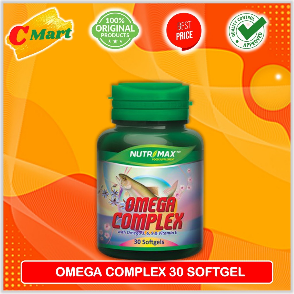 Nutrimax Omega Complex With Omega 3, 6, 9 & Vitamin E 30 Tab - CMart