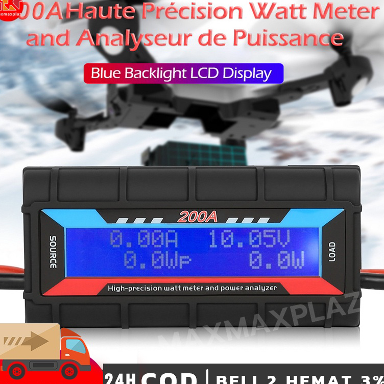 Ready stock DC watt meter 60V 150A volt ampere rc watt meter Dc 60V 100A power analyzer