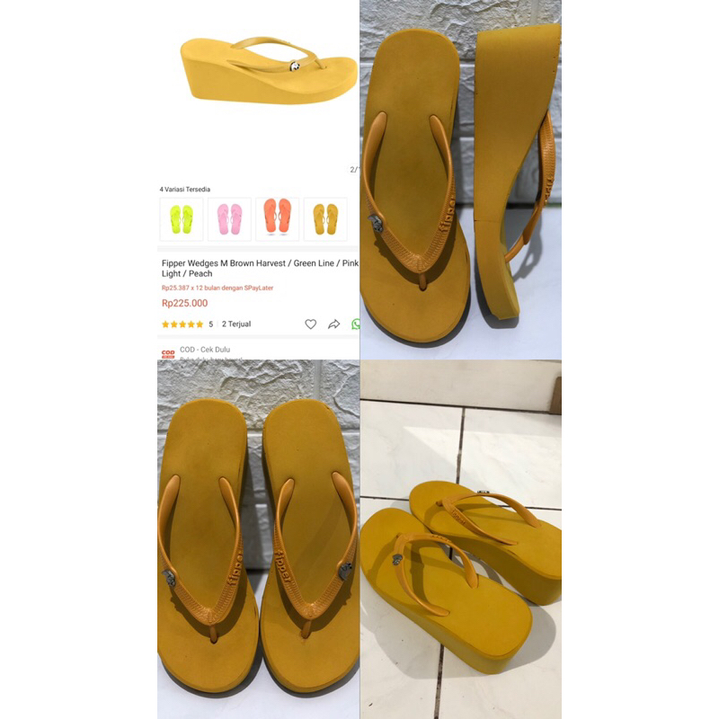 PRELOVED FIPPER WEDGES 7CM ORIGINAL