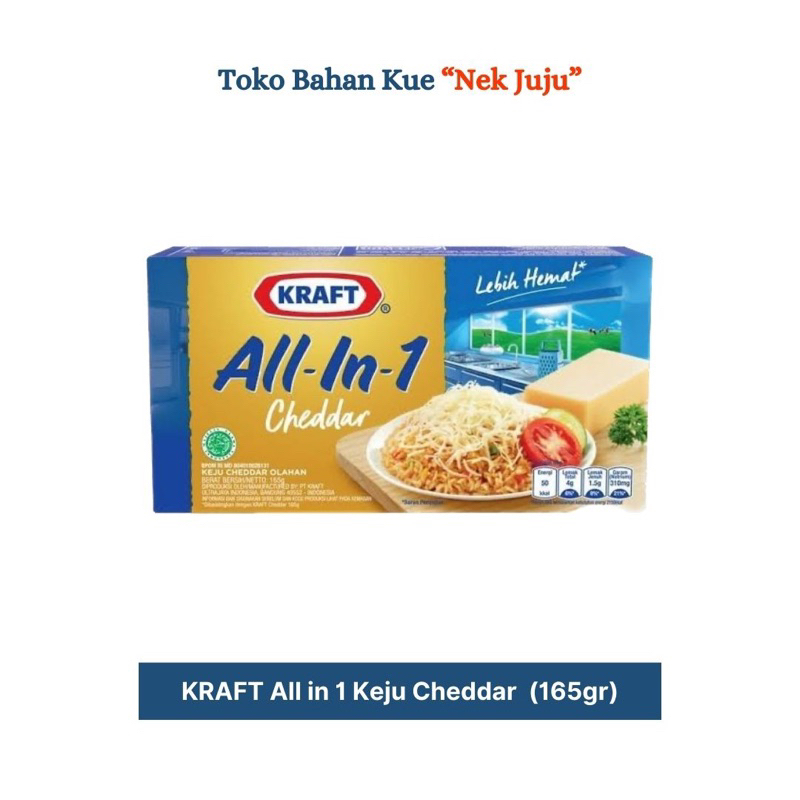 

KRAFT All-in-1 Keju Cheddar 165gr