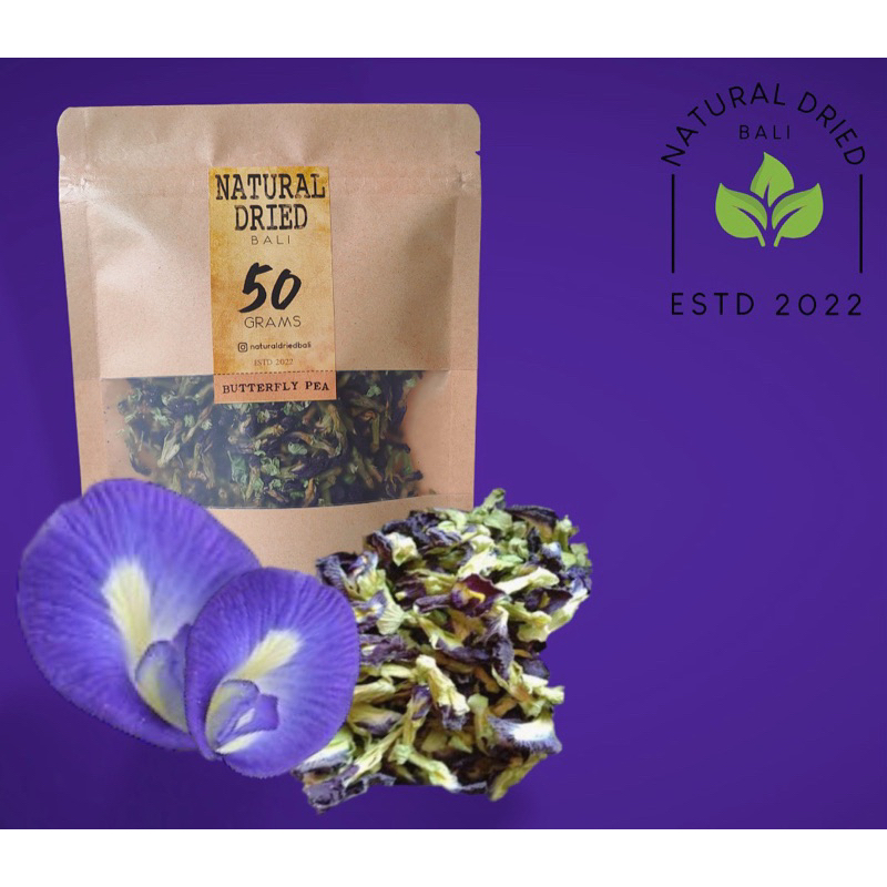

bunga telang kering, dried buterflypea