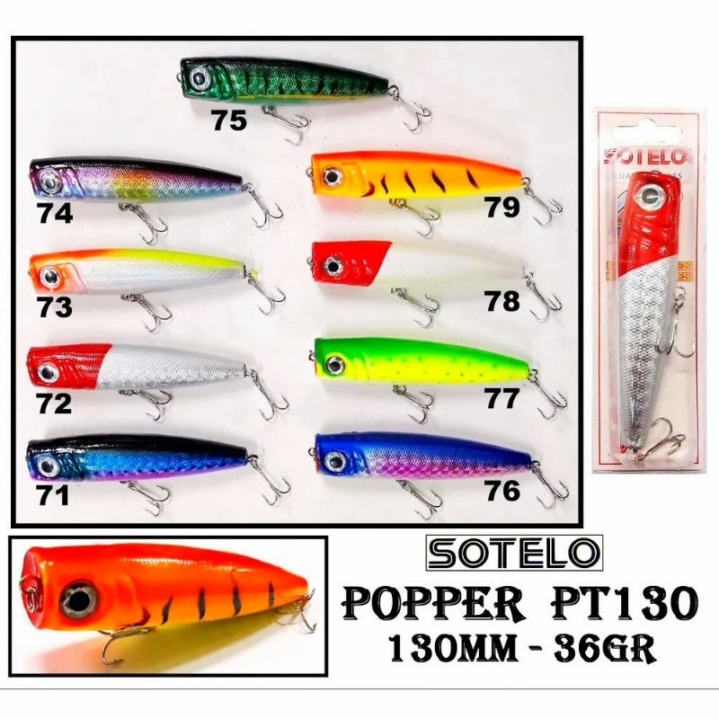 Umpan SOTELO POPPER 130mm 36g