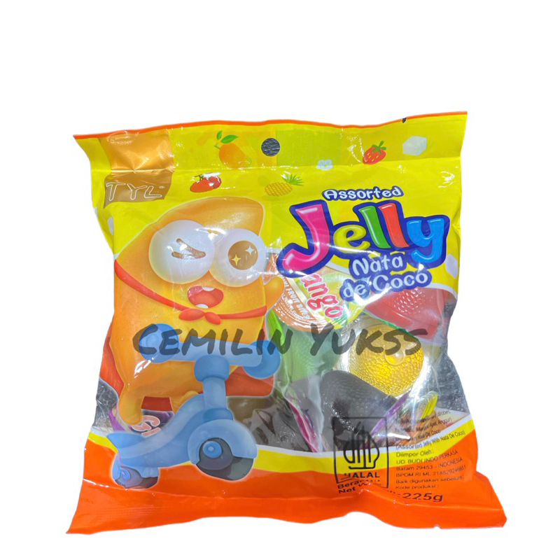 

TYL Assorted Jelly Nata De Coco 225g Jeli Agar Aneka Rasa Buah