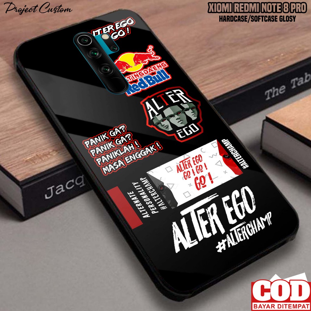 Case Xiaomi Redmi Note 8 Pro - Casing Xiaomi Redmi Note 8 Pro [ ESPORT ] Softcase Glass Kaca - Kesin