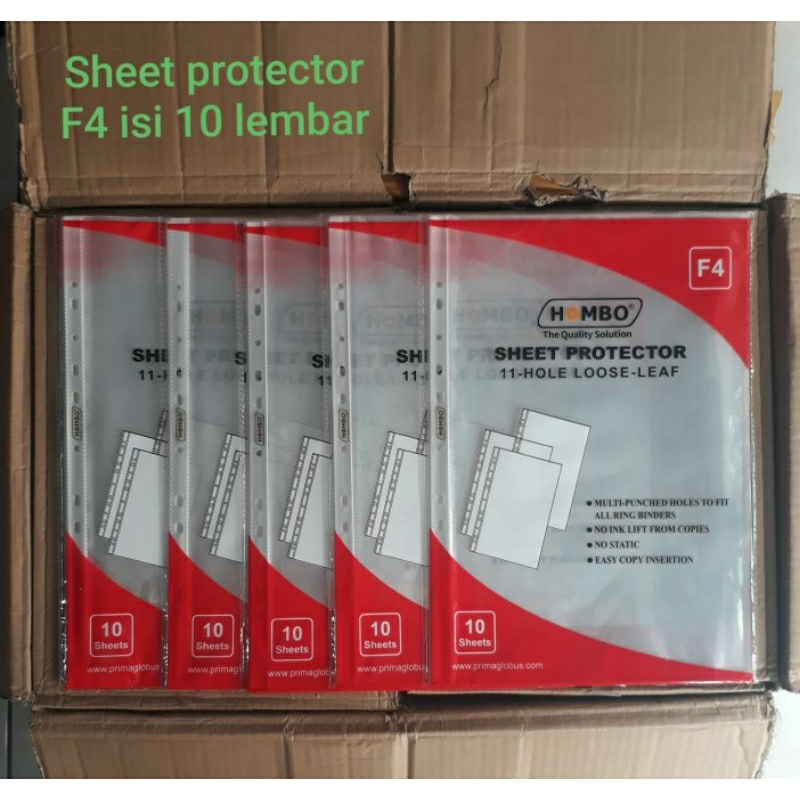 

sheet protector F4 isi 10 pc ...