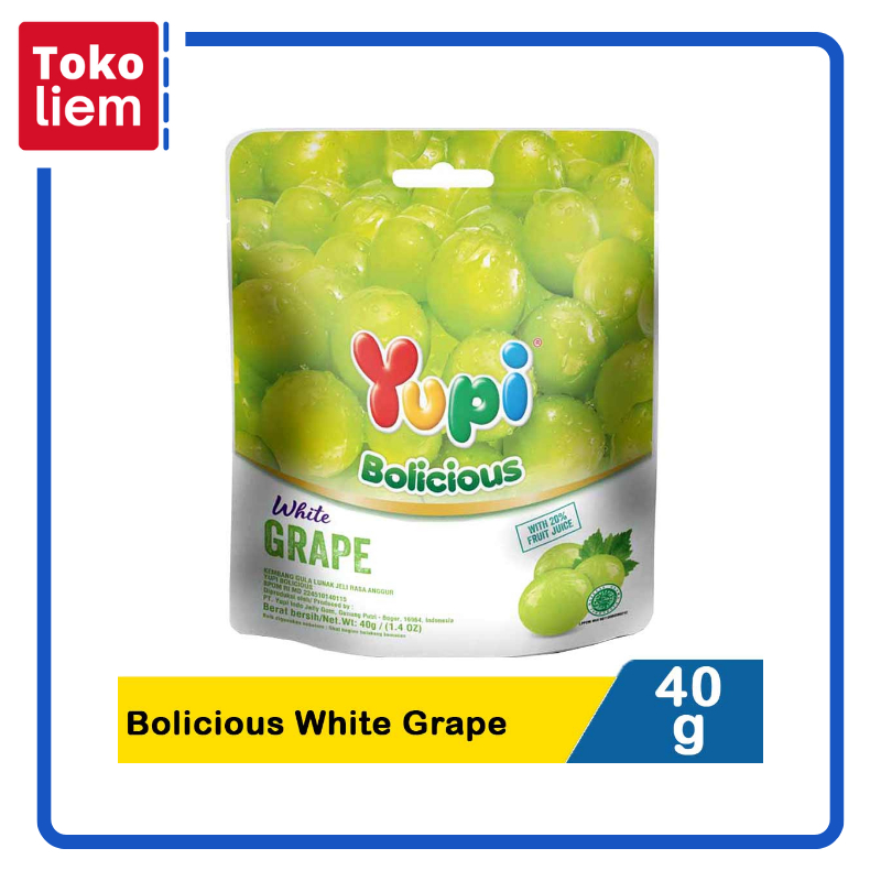 

Yupi Bolicious White Grape 40G