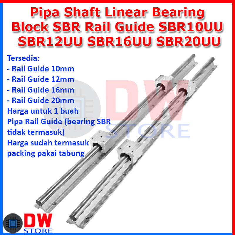 Pipa Shaft Rail Guide SBR Linear Bearing Block SBR SBR10UU SBR12UU SBR16UU SBR20UU