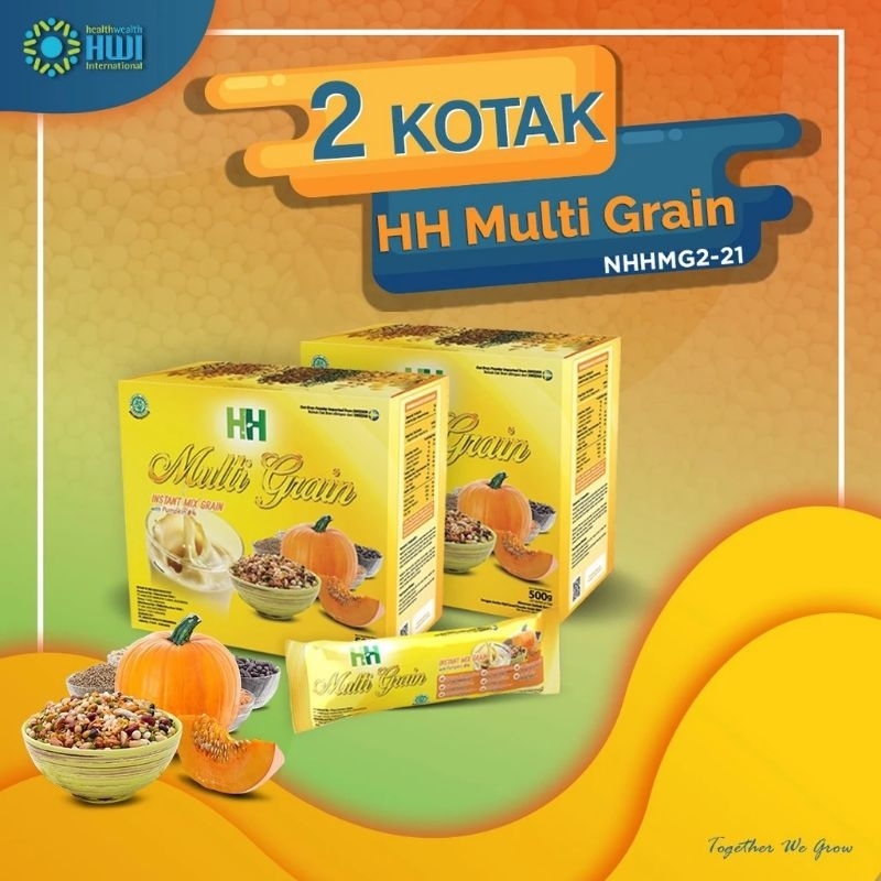 

PAKET 2 BOX HH MULTI GRAIN ( 20 SACHET @25 GR) DISTRIBUTOR HWI