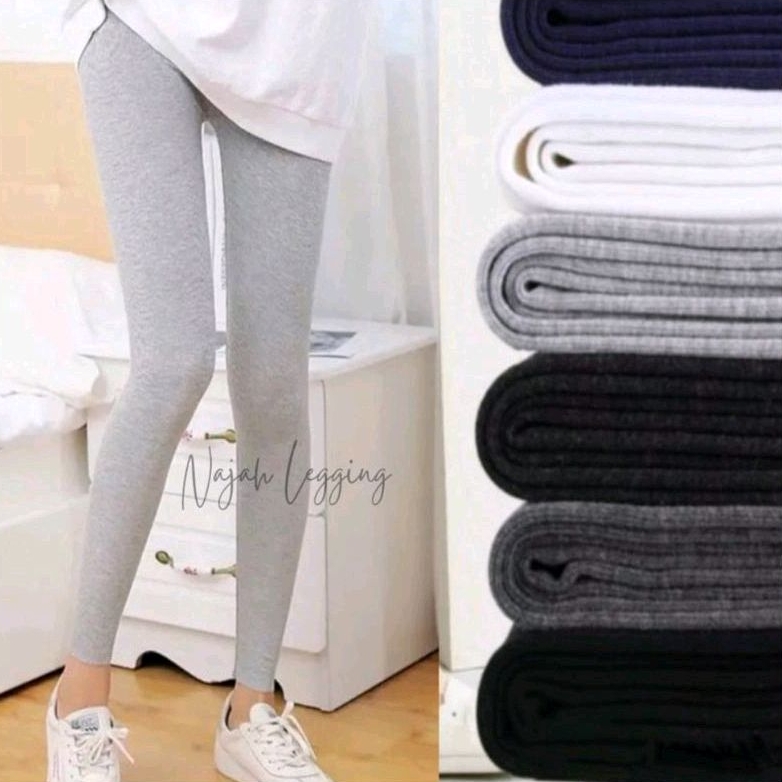 Legging Kaos Panjang Wanita / Legging Wanita Dewasa Panjang / Legging Kaos Tebal Wanita / Celana Leg