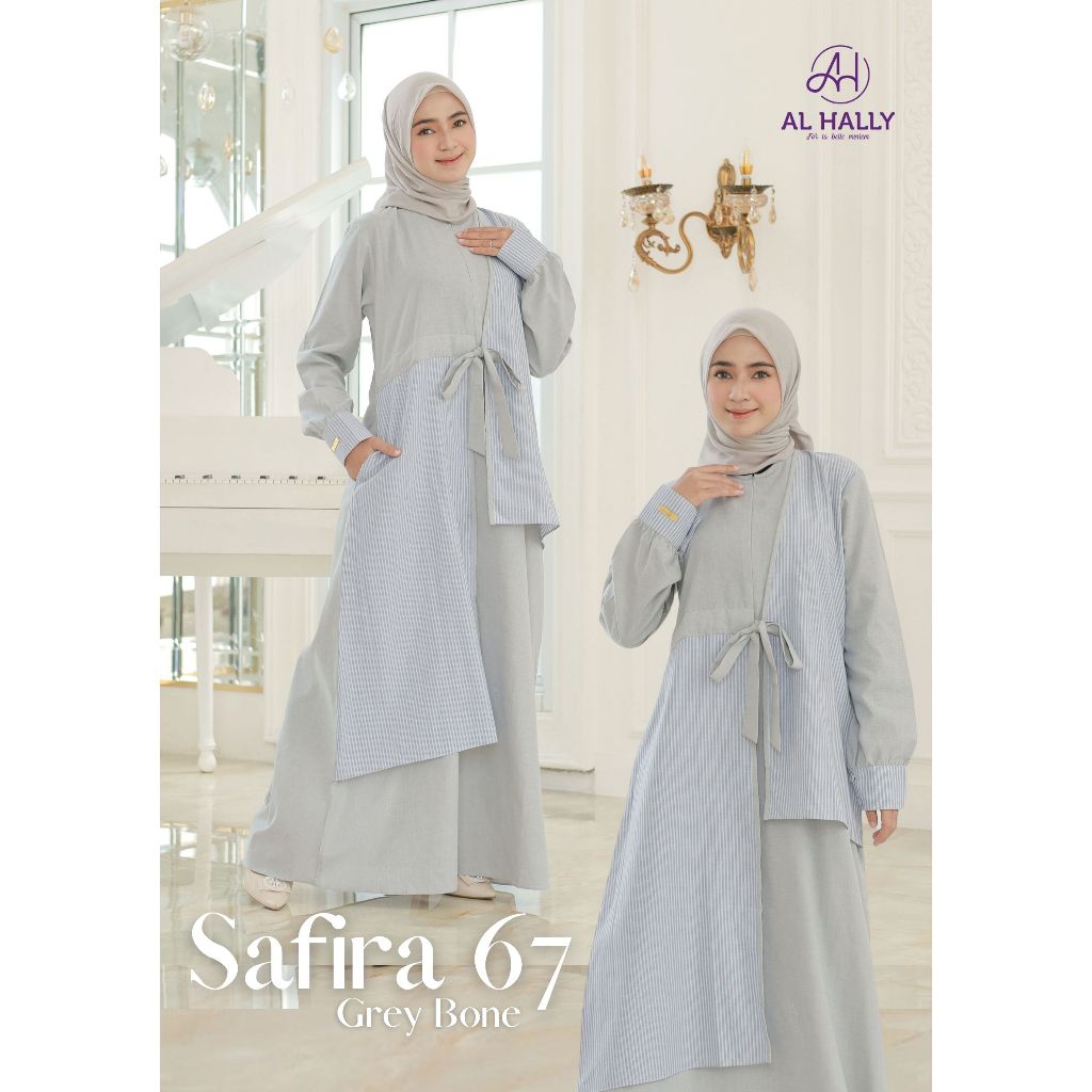 Gamis Terbaru // GAmis Alhally Safira 67 by Alhally // Dress Muslim // COD Bekasi