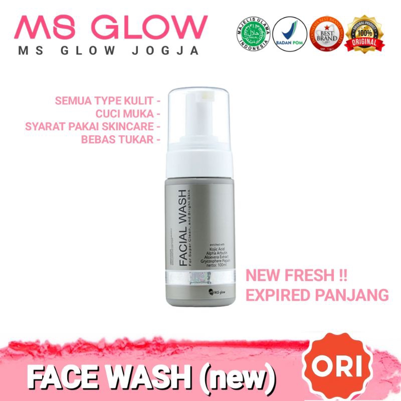 Facial Wash Ms Glow Sabun Cuci Muka MsGlow Face Wash Ms Glow Jogja