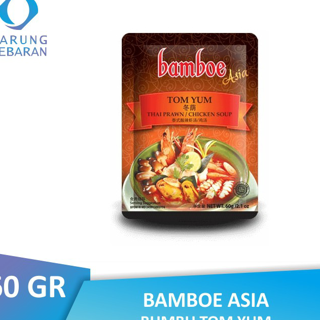 

Paling Popular Bamboe Asia Bumbu Tomyum 60 GR Dijual Murah