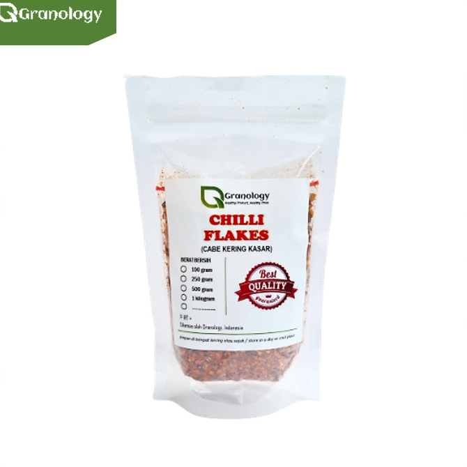 

Model Baru Cabe Giling Kasar / Chili Flakes (100 gram) by Granology