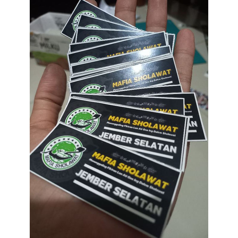 

( BISA COD ) Stiker Mafia Sholawat Desain Bebas