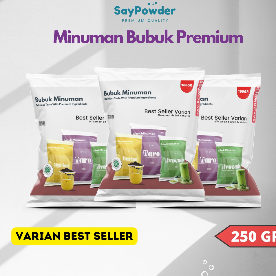 

FJFJ5080 BUBUK MINUMAN RASA PREMIUM 250 GRAM SERBUK MINUMAN KEKINIAN ES BOBA BUBBLE DRINK BUBUK POWDER MINUMAN RASA