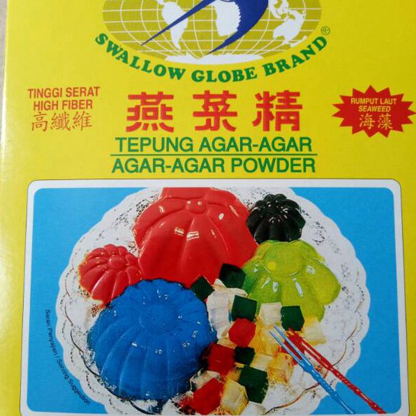 

Paling Popular Tepung Agar-Agar Swallow Globe Brand satu dus kecil isi 12 sachet . Best Seller