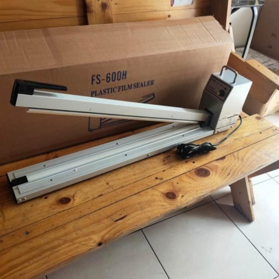Mesin Press Perekat Plastik Alufoil Manual Hand Impulse Sealer 60cm