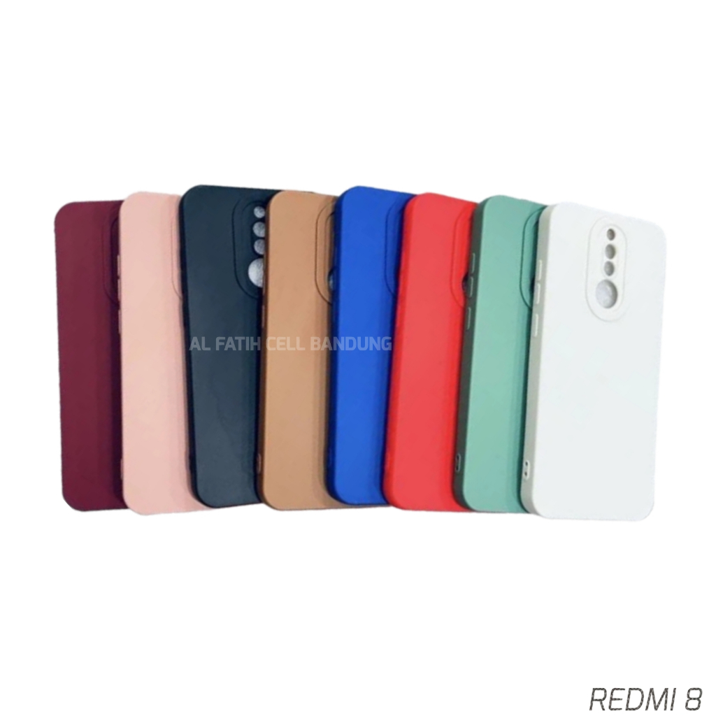 Case Xiaomi Redmi 8 Softcase Pro Camera - Case Polos - Casing Macaron - Silikon Hp - Candy Case