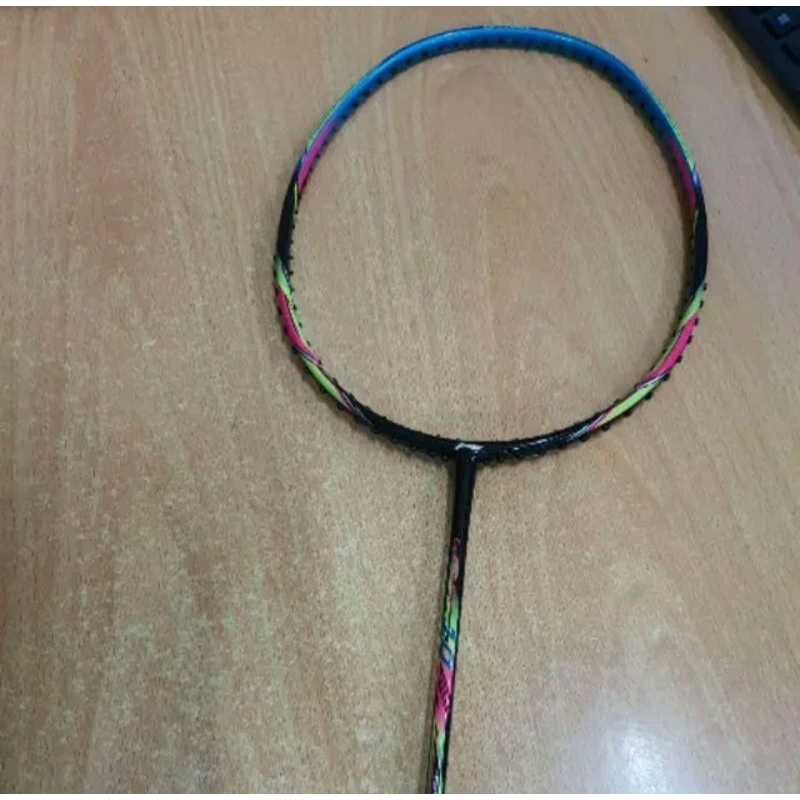 Raket Badminton Lining G-Force 10 Black Blue Preloved