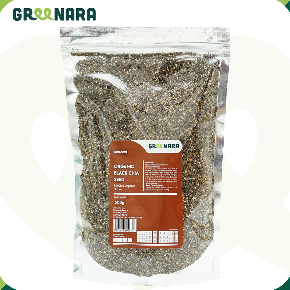 

Promo Biji Chia Hitam Organik 500gr / Organic Black Chia Seed