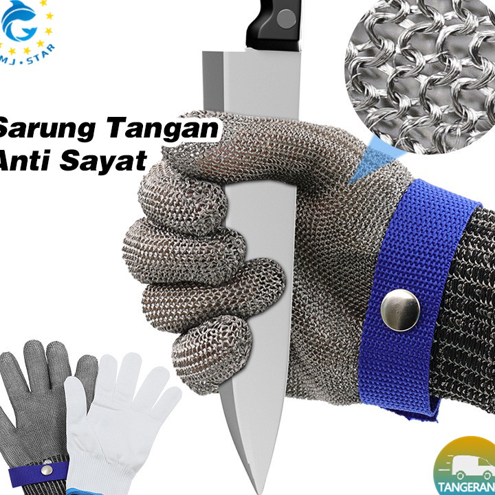Star Seller.! Sarung Tangan Anti Potong/Sarung Tangan Keselamatan Anti Sayat Pisau/Sarung Tangan Ant