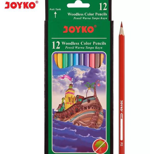 

Terbaru PENSIL WARNA 12 WARNA JOYKO PANJANG WOODLESS CP 103 Serba Murah