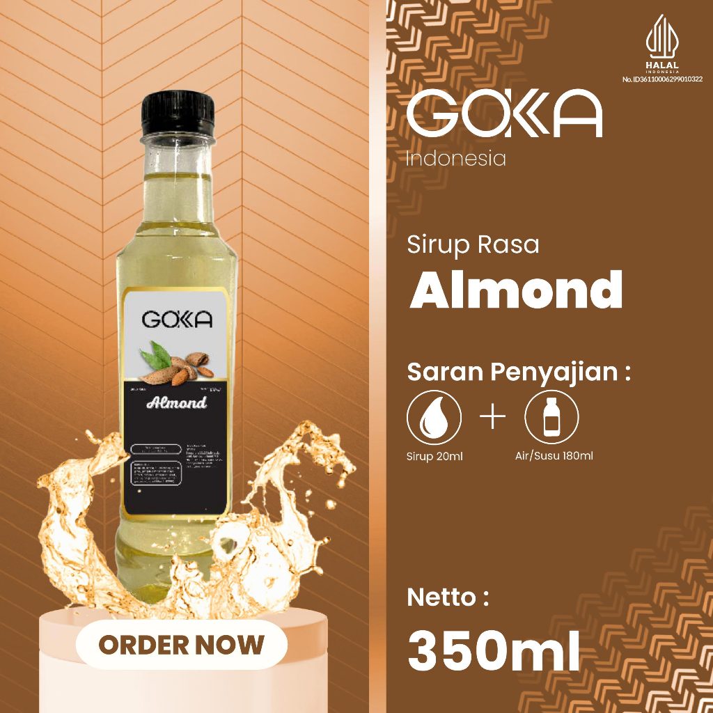 

Sirup Gokka Rasa Almond / Almond Syrup 350ml